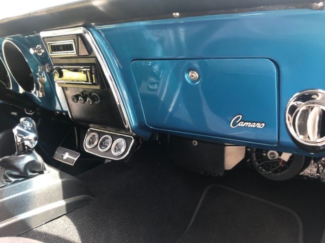 Blue 1968 Chevrolet Camaro with Black interior