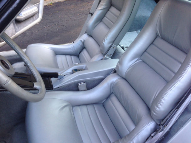 Silver 1981 Chevrolet Corvette Coupe with Silver interior