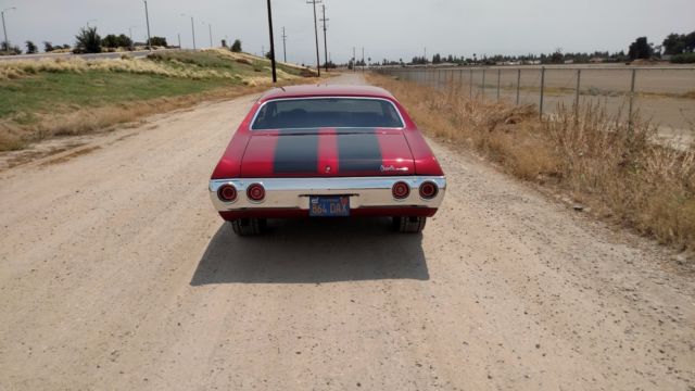 Burgundy 1971 Chevrolet Chevelle Coupe with Black interior