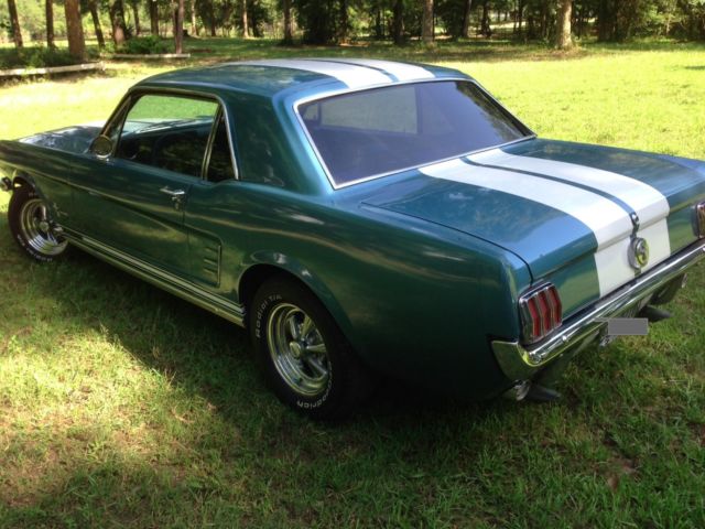 Blue 1966 Ford Mustang with Blue interior
