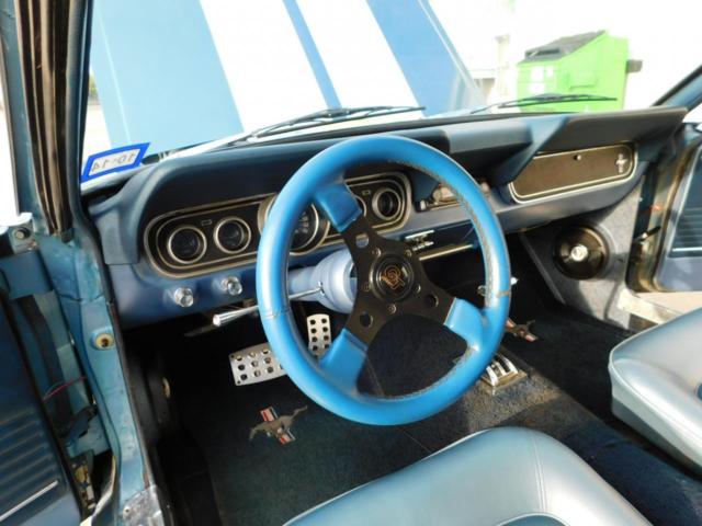 Blue 1966 Ford Mustang with Blue interior