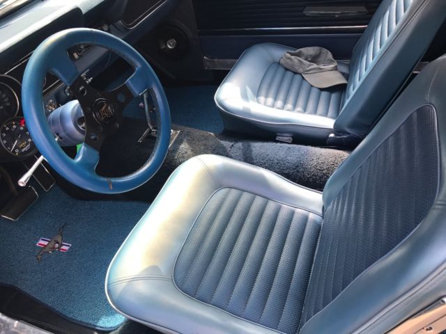 Blue 1966 Ford Mustang with Blue interior