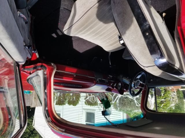 Red 1960 Chevrolet Bel Air/150/210 Coupe with Gray interior