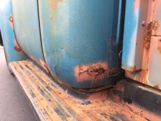 Blue 1956 Ford F-100 Standard Cab Pickup with Black interior