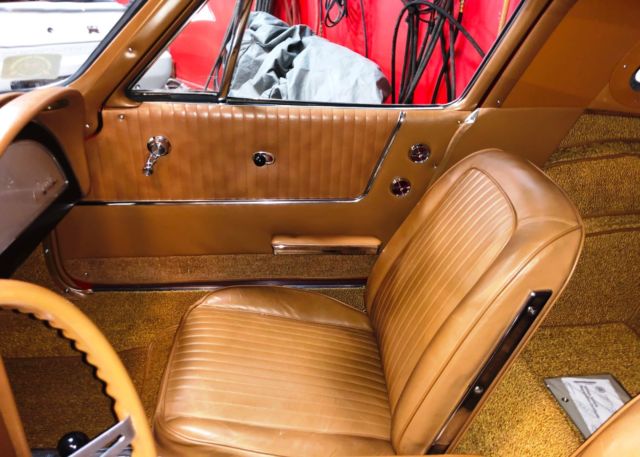 Riverside Red 1963 Chevrolet Corvette Split Window with Saddle interior