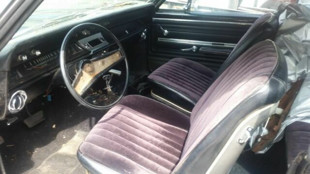 Black 1966 Chevrolet Chevelle Coupe with Black interior