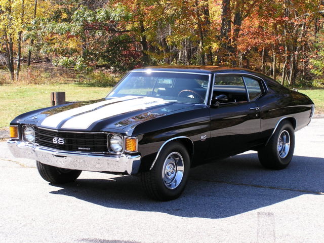 Black 1972 Chevrolet Chevelle with Balck interior