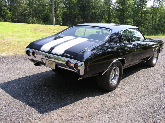 Black 1972 Chevrolet Chevelle with Balck interior