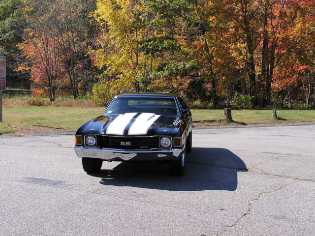 Black 1972 Chevrolet Chevelle with Balck interior