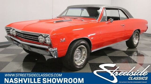 Red 1967 Chevrolet Chevelle Hardtop with Black interior
