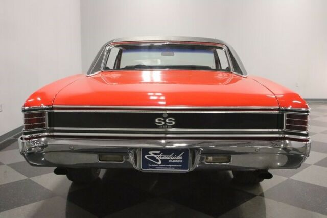 Red 1967 Chevrolet Chevelle Hardtop with Black interior