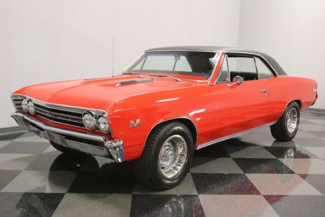 Red 1967 Chevrolet Chevelle Hardtop with Black interior