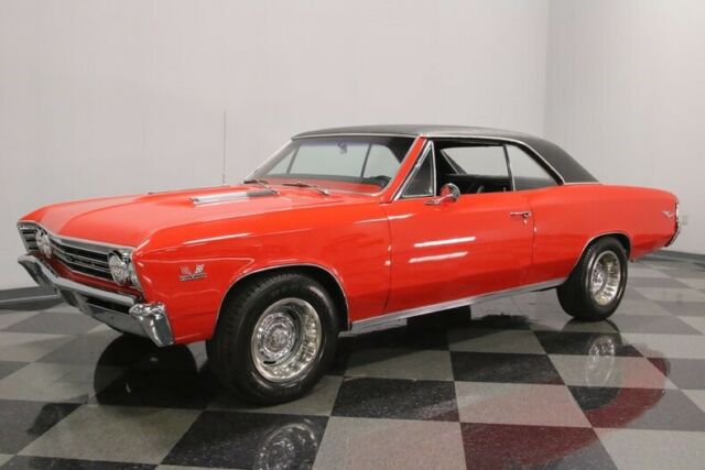 Red 1967 Chevrolet Chevelle Hardtop with Black interior