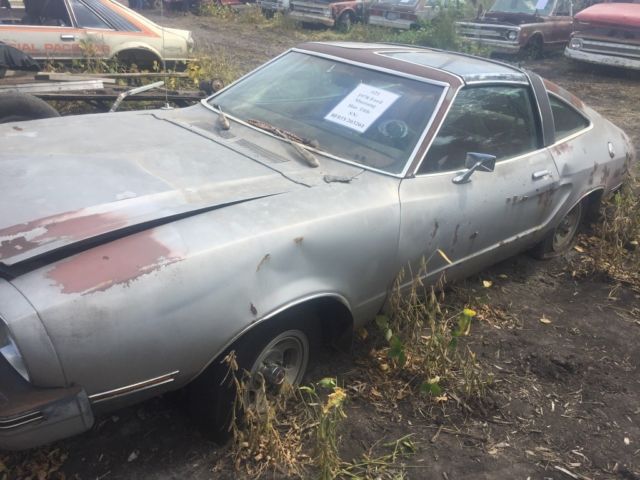 Silver 19780000 Ford Mustang Hatchback with Red interior