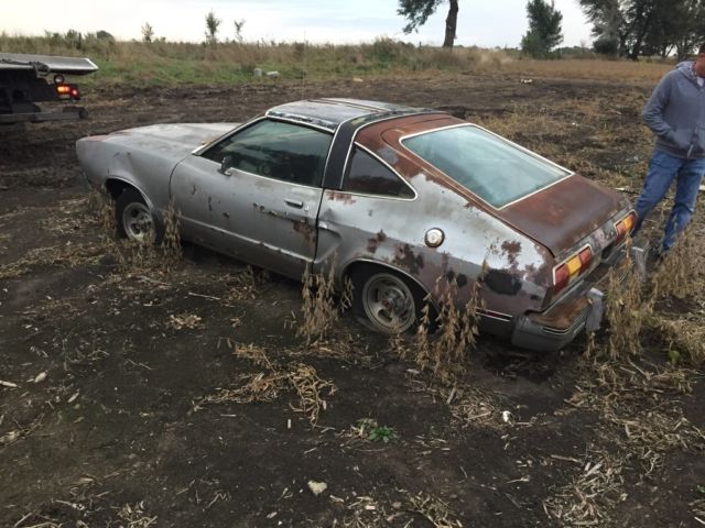 Silver 19780000 Ford Mustang Hatchback with Red interior
