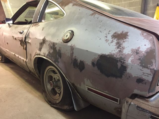 Silver 19780000 Ford Mustang Hatchback with Red interior