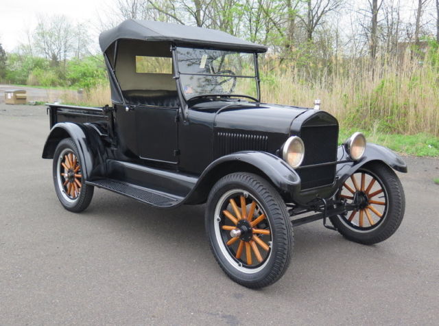 Black 1926 Ford Model T Pickup (Truck) with Black interior