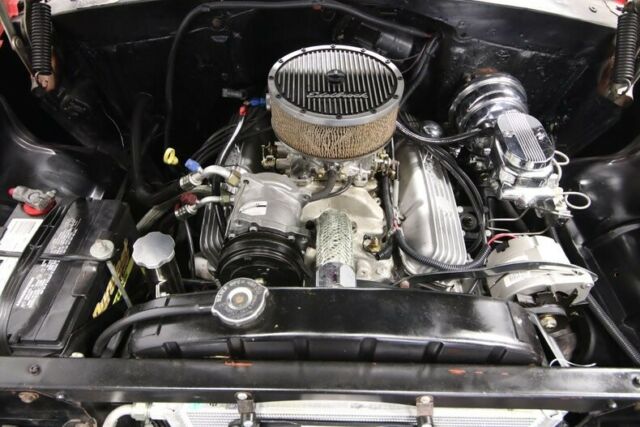 Red 1955 Chevrolet Nomad Station Wagon with Brown interior