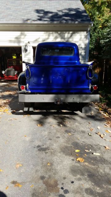 Blue 1951 Ford F-150 truck with Blue interior