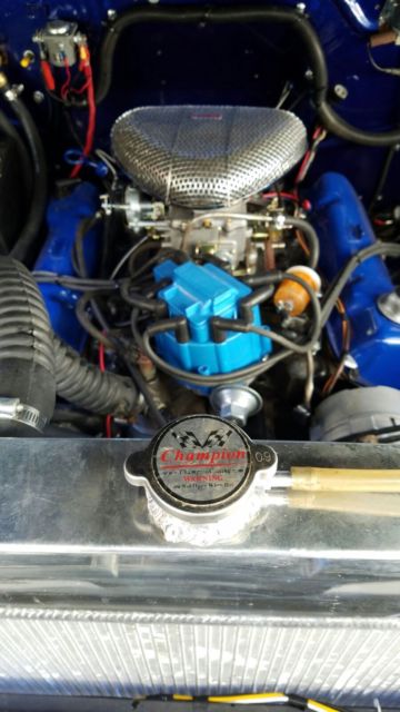 Blue 1951 Ford F-150 truck with Blue interior