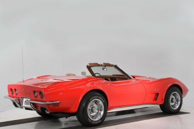 Red 1973 Chevrolet Corvette Convertible with Tan interior