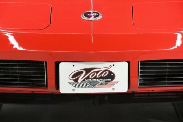 Red 1973 Chevrolet Corvette Convertible with Tan interior