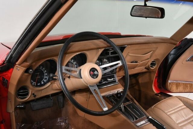 Red 1973 Chevrolet Corvette Convertible with Tan interior