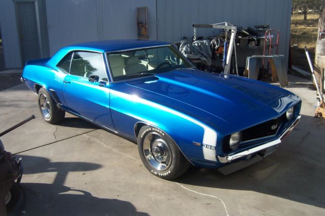 Blue 1969 Chevrolet Camaro Coupe