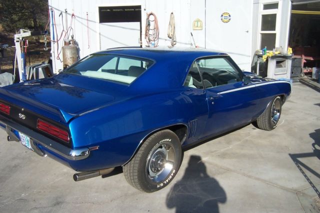 Blue 1969 Chevrolet Camaro Coupe