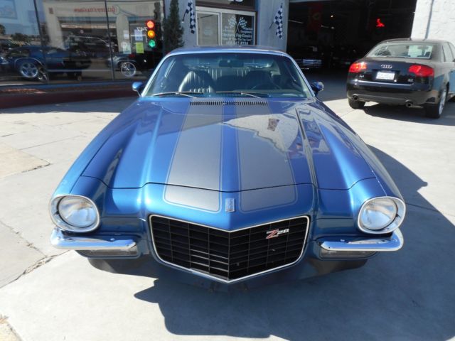 Blue 1973 Chevrolet Camaro Coupe with Black interior