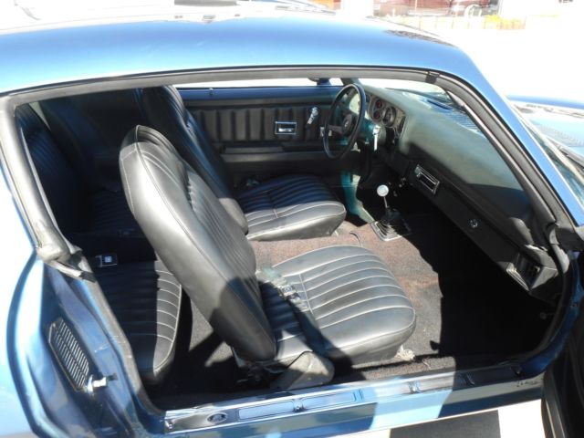 Blue 1973 Chevrolet Camaro Coupe with Black interior